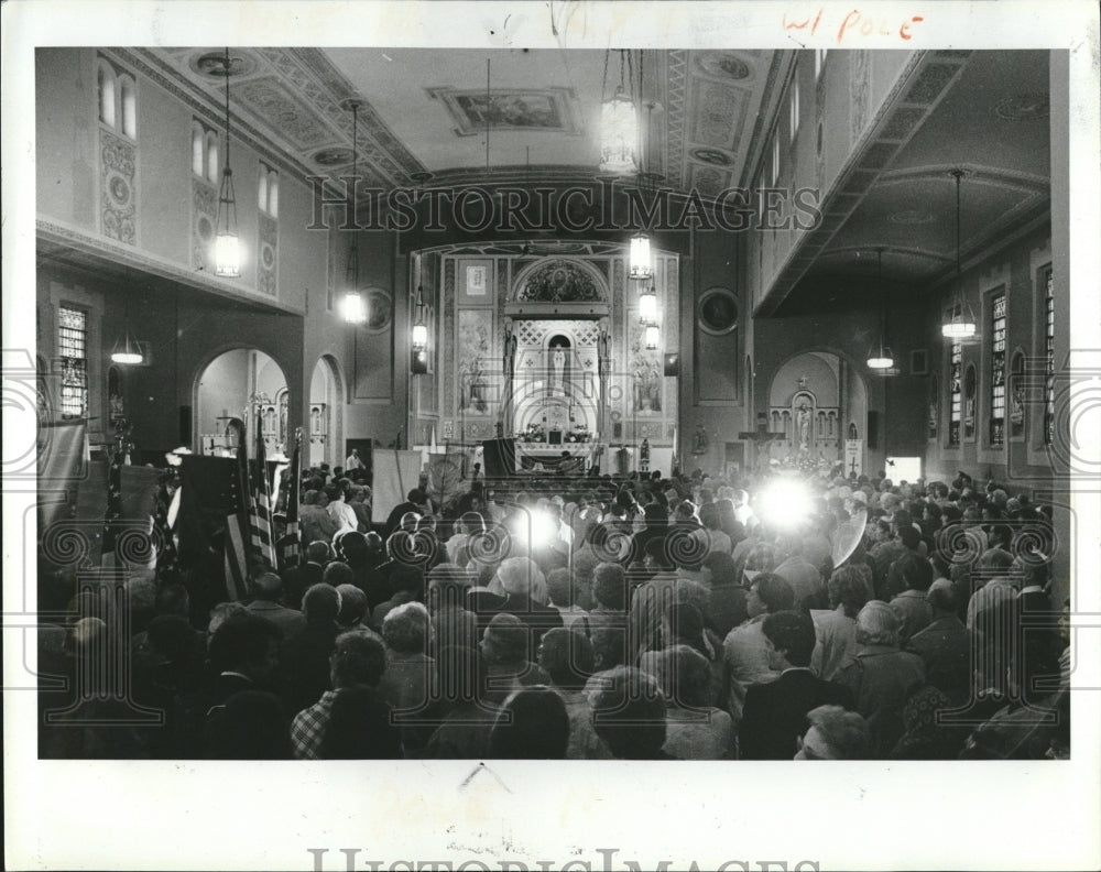 1981 Press Photo Immaculate Conception Church GM Plant - RRV01839- Historic Images