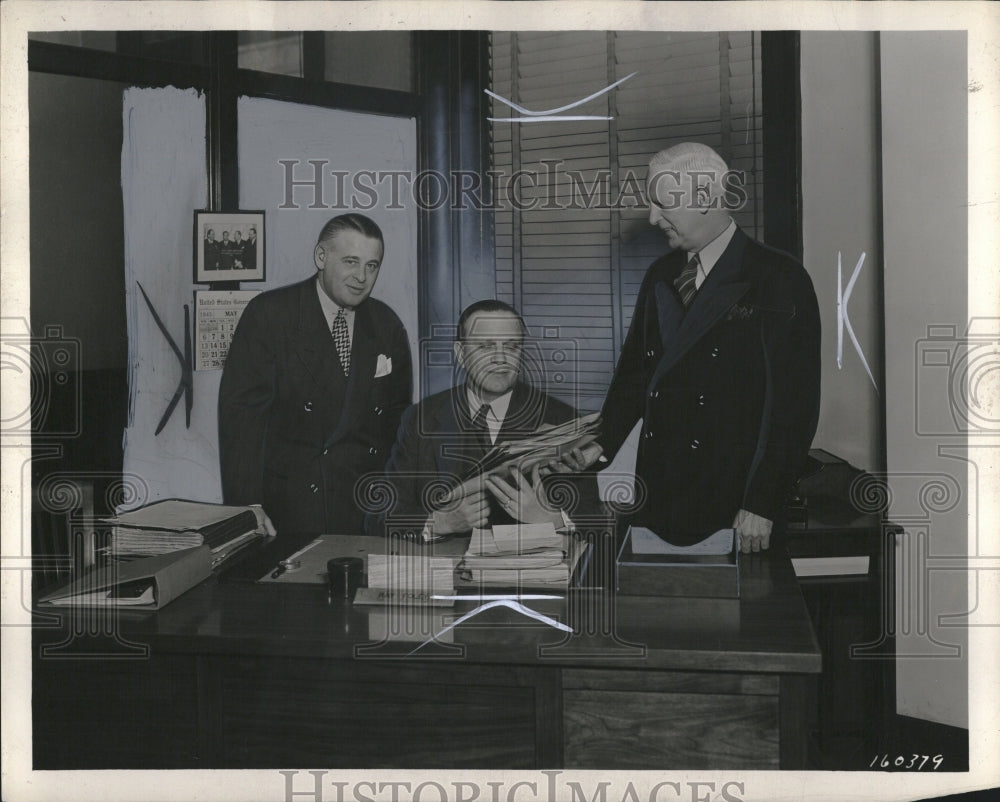 1945 Press Photo Benjamin Levinson Michigan Mortgage - RRV02623
