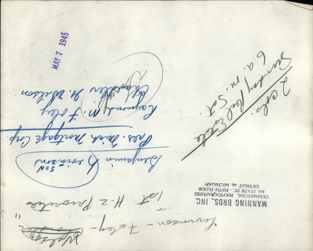 1945 Press Photo Benjamin Levinson Michigan Mortgage - RRV02623