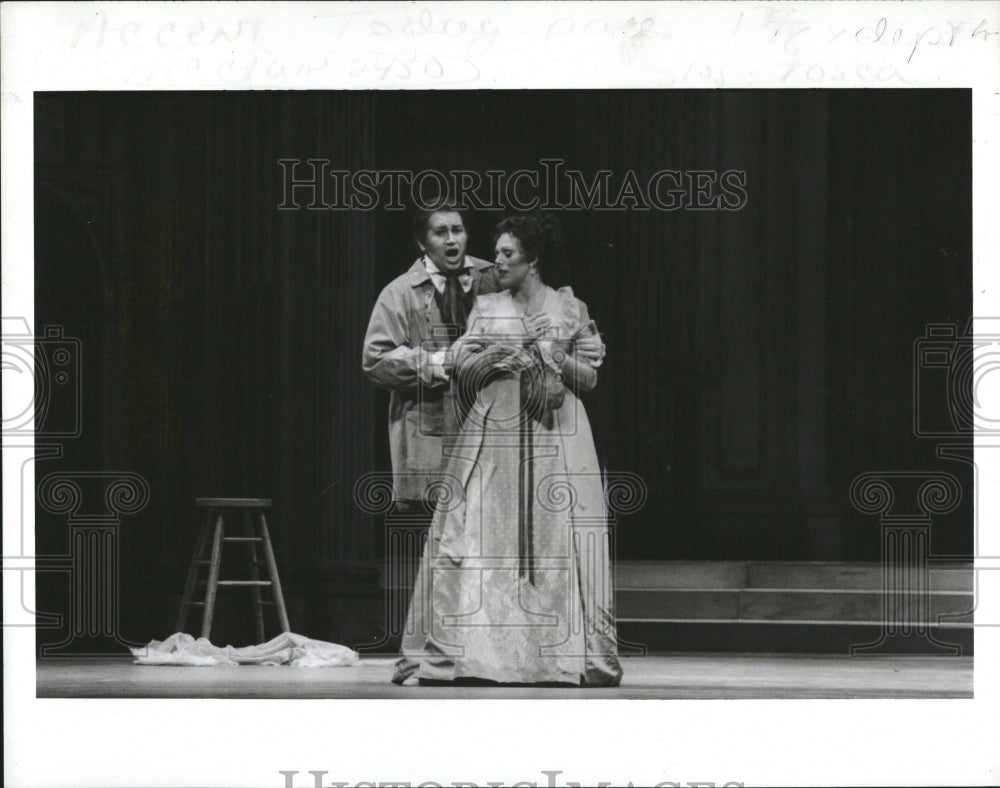 1987 Press Photo Carol Neblett Ruben Dominguez Tosca - RRV03111- Historic Images