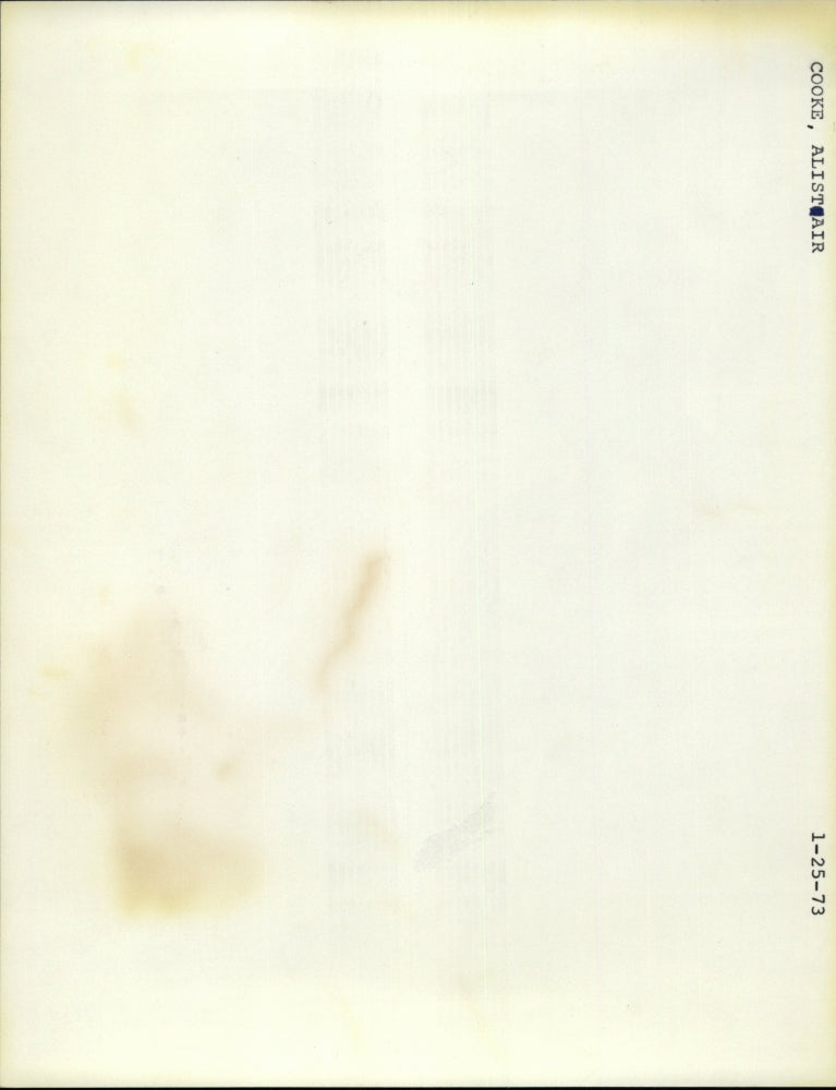 1973 Press Photo journalist, TV host Alistair Cooke - RRV11669