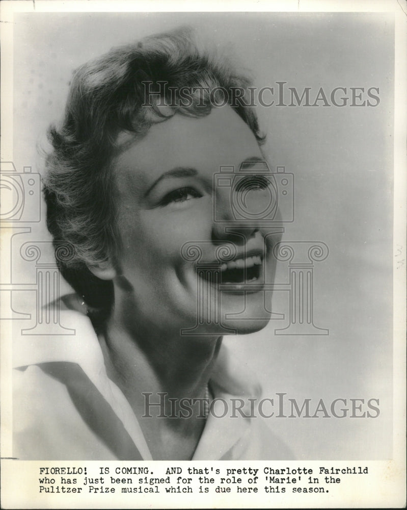 1961 Press Photo Fiorello Pretty Charlotte Fairchild - RRV13469- Historic Images