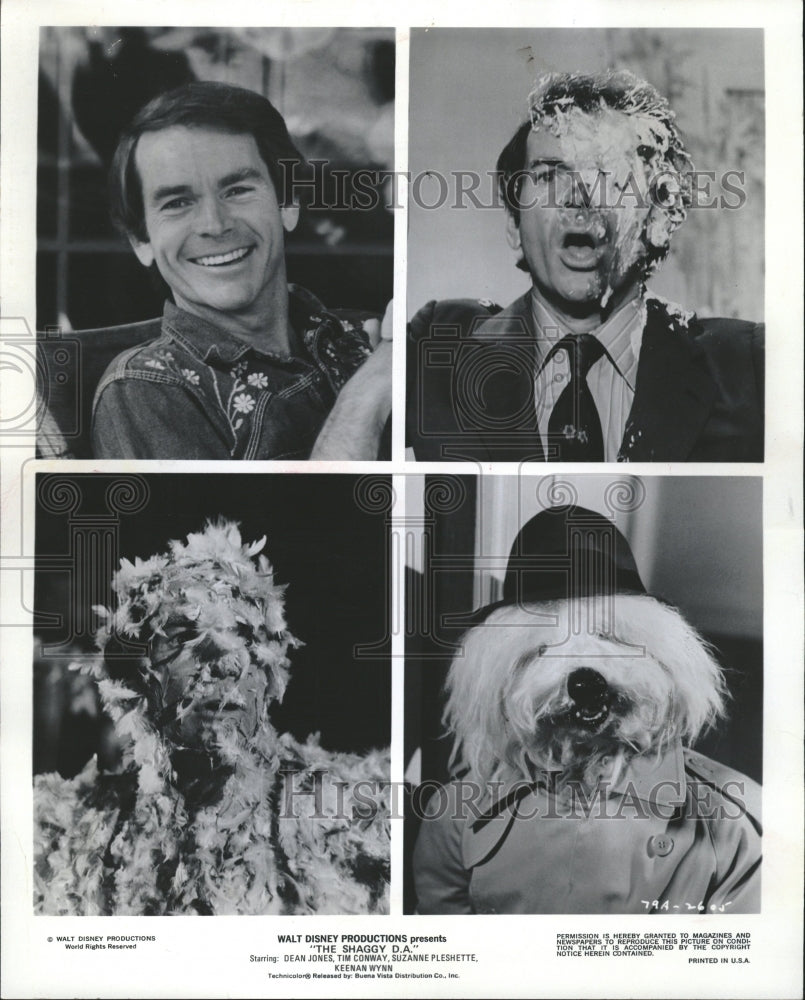 1976 Press Photo Luckily Dean Jones Walt Disney Shaggy - RRV15623