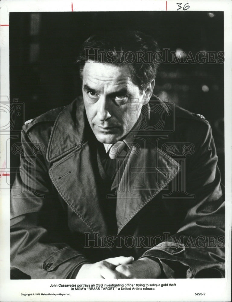 1980 Press Photo Brass Target John Cassavets Actor - RRV16351- Historic Images