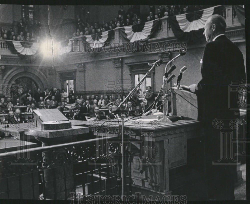 1963 Press Photo Governor Steve McNichols - RRV16709- Historic Images