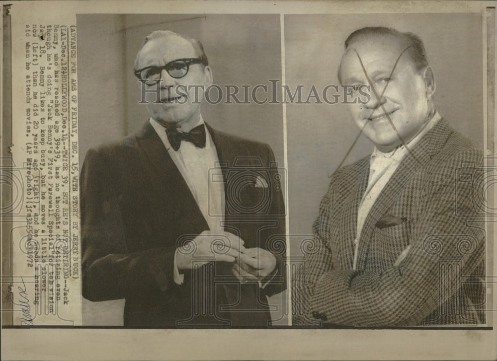 1973 Press Photo Jack Benny Retire - RRV16871- Historic Images