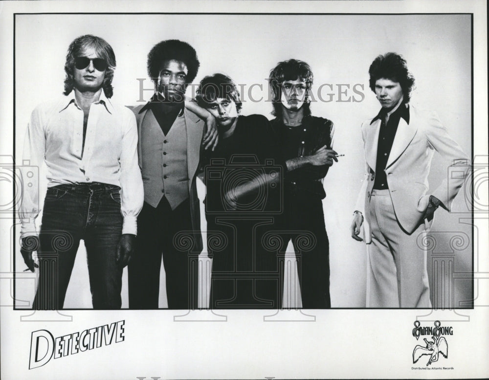 1977 Press Photo Detective Rock Group - RRV17889- Historic Images