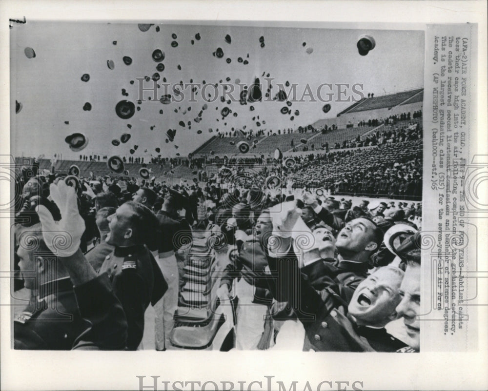 1965 Press Photo Graduation Ceremony US Air Force Acdmy - RRV18079- Historic Images