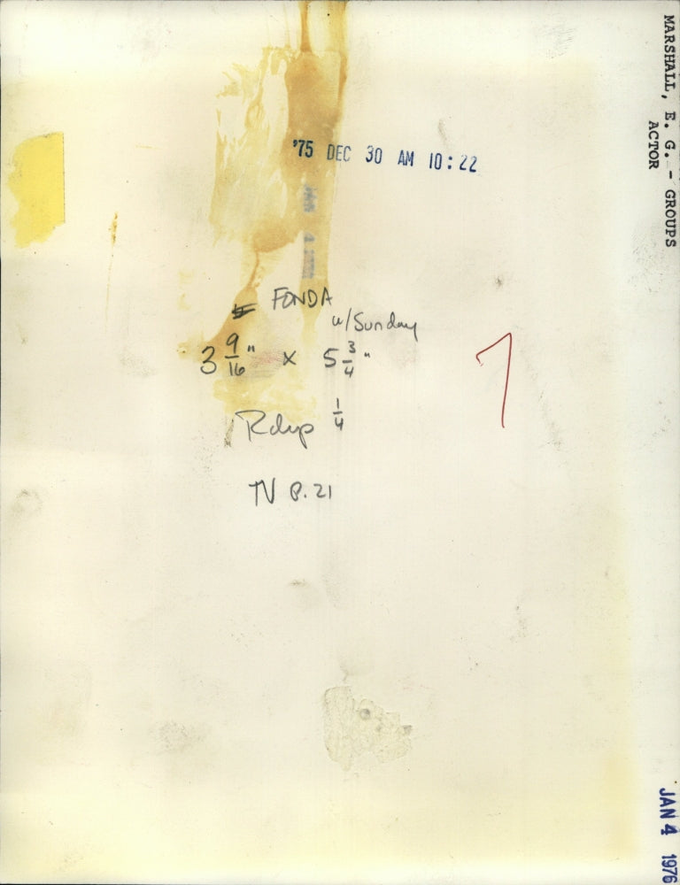 1975 Press Photo E.G. Marshall Actor Henry Fonda - RRV22013