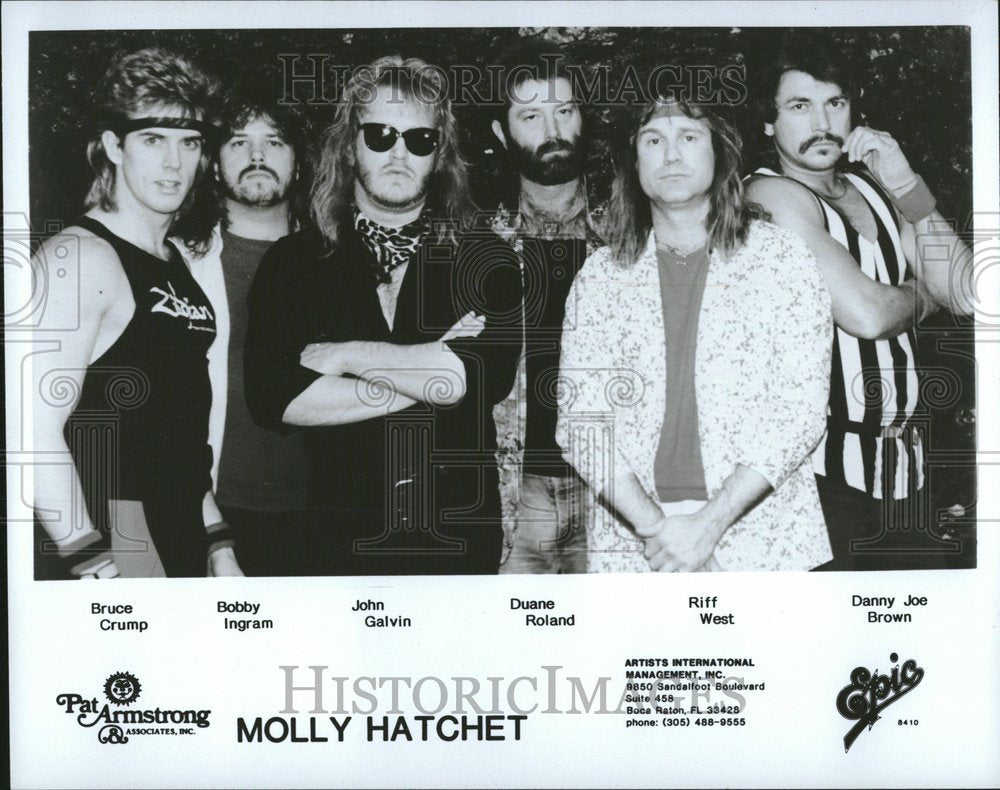 1987 Press Photo Molly Hatchet Bruce Crump Bobby Ingram - RRV25359