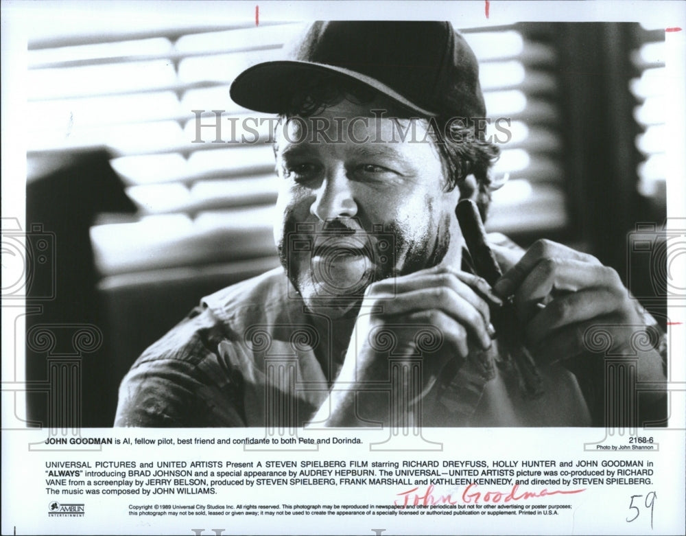 1989 Press Photo John Goodman Actor Always - RRV26131- Historic Images