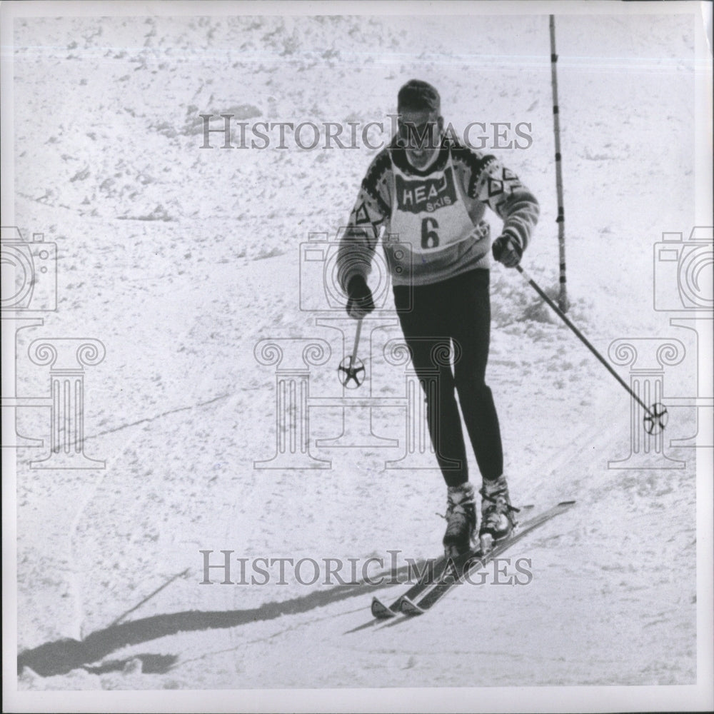 1962 Press Photo Pepi Gramshammer Skiing Race - RRV26571- Historic Images