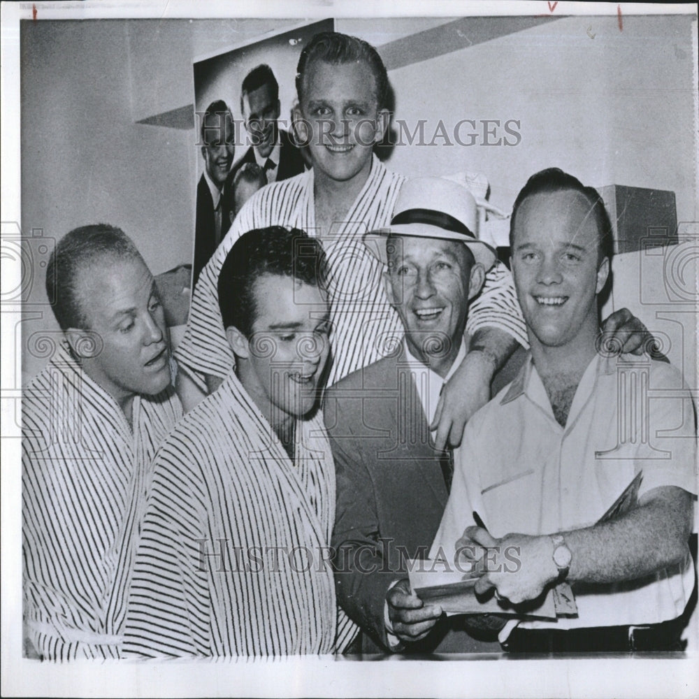 1959 Press Photo Singer Bing Crosby With Sons - RRV27625- Historic Images