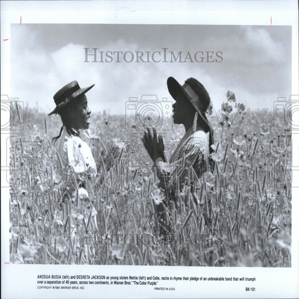 1985 Press Photo Akosua Busia Desreta Jackson - RRV27743