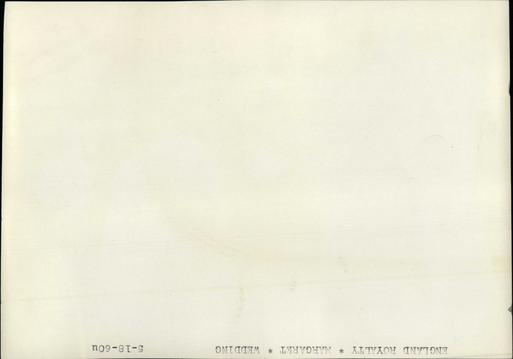 1960 Photo Princess Margaret England Royalty Wedding - RRV27961