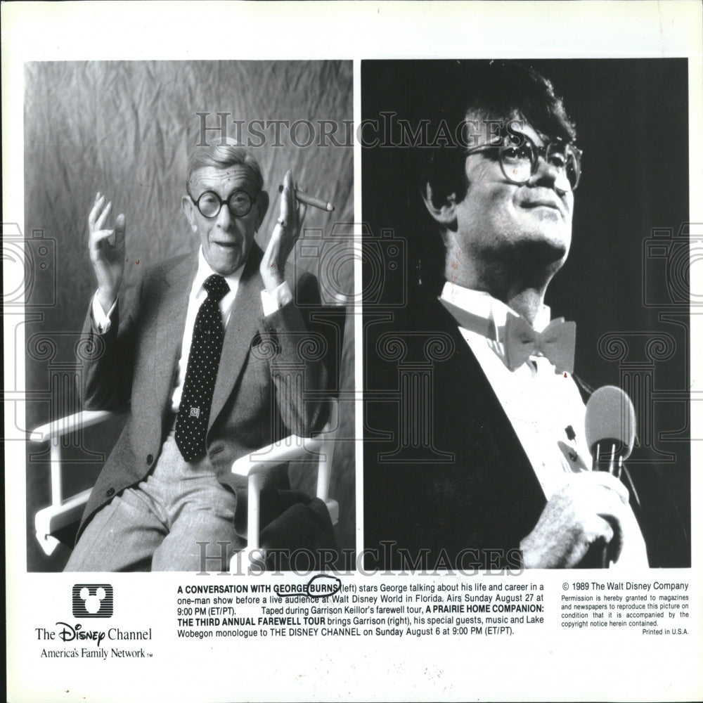 1989 Press Photo Comedian George Burns - RRV28109- Historic Images