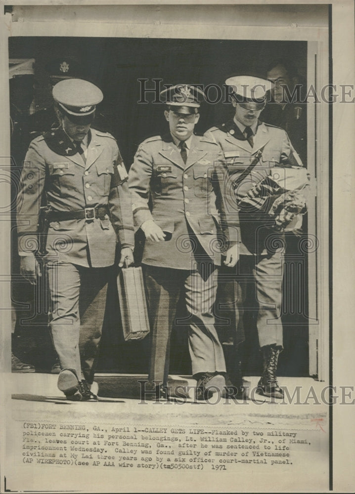 1971 Press Photo Lt William Calley Miami Fort Military - RRV29829- Historic Images