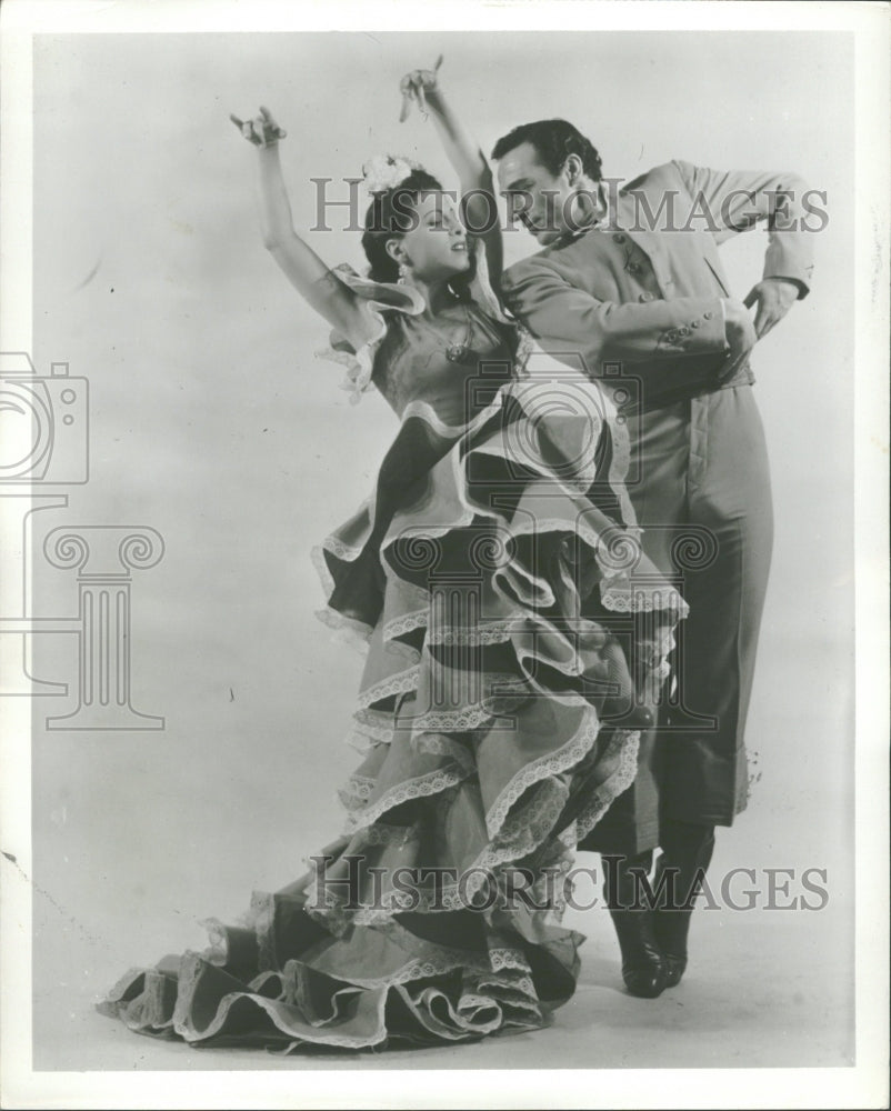1952 Press Photo Jose Greco Spanish dancer Nila Amparo - RRV30125