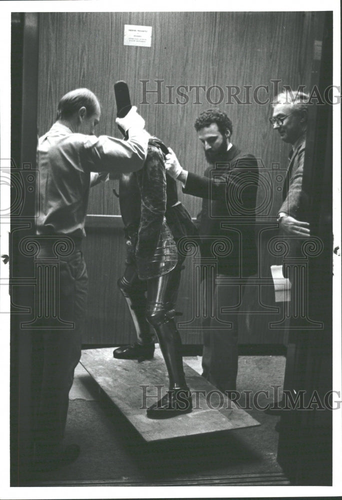 1984 Press Photo Detroit Art Institute European Armor - RRV33573- Historic Images