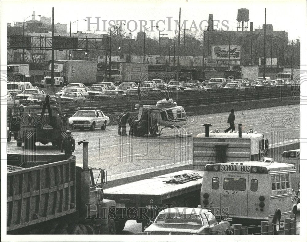 1980 Press Photo Accident injured person helicopter - RRV40901- Historic Images