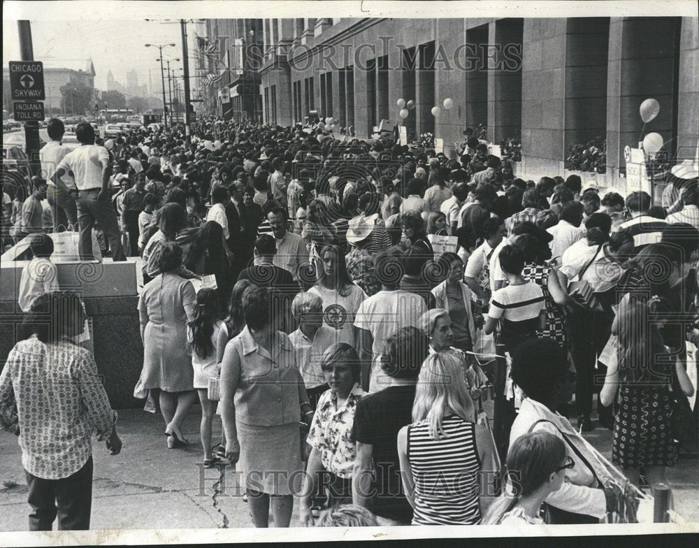 1973 Press Photo Chicago Public Library Daley America - RRV41733- Historic Images