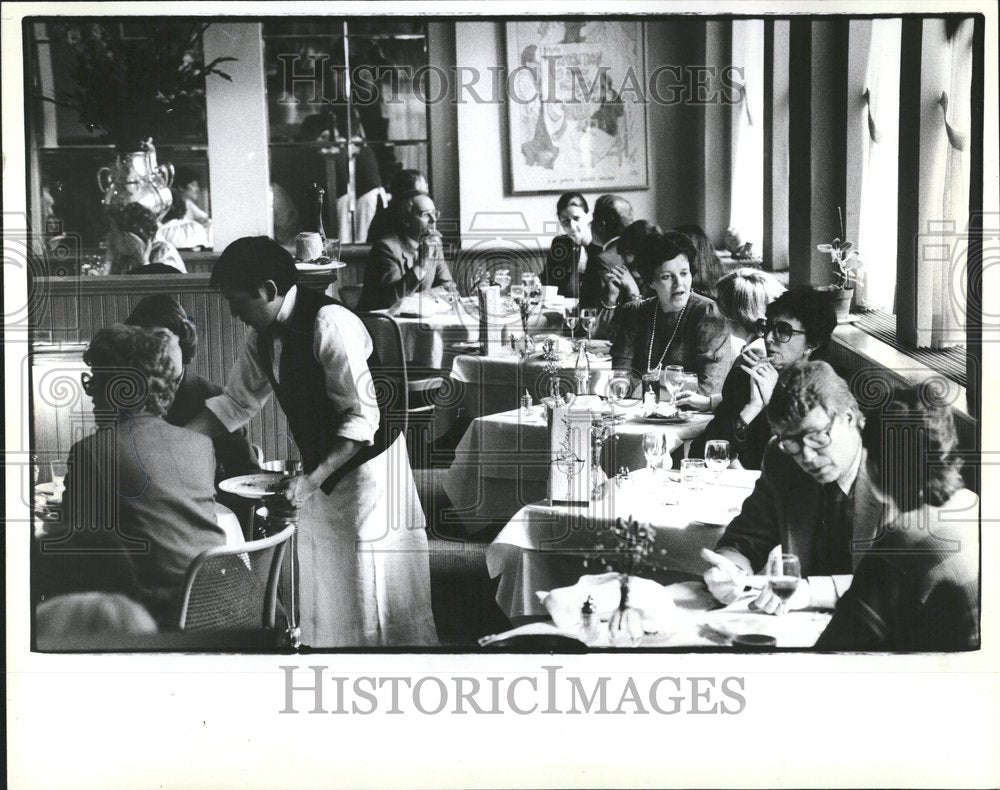 1983 Press Photo Chicago restaurants business people - RRV42043- Historic Images