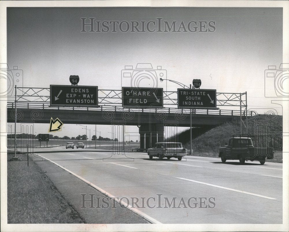 1961 Press Photo OHare Field Chicago suckers Exp way - RRV42201- Historic Images