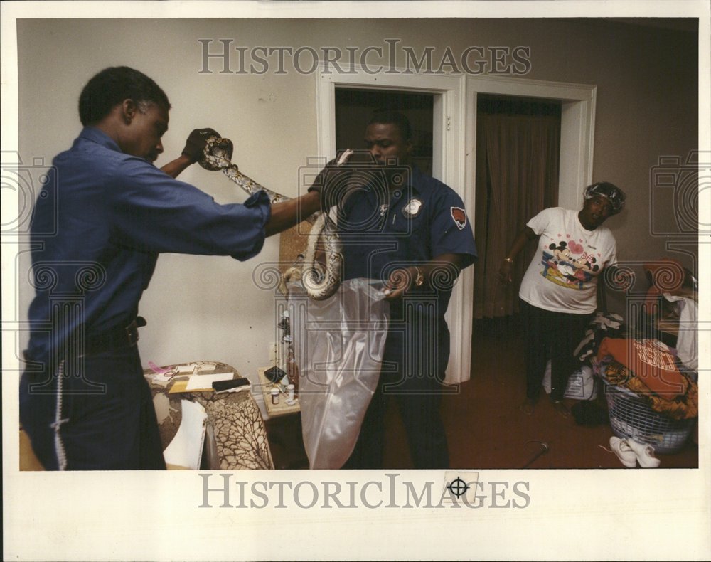 1991 Press Photo Belle Isle Zoo Bill Coleman Barringer - RRV45819- Historic Images