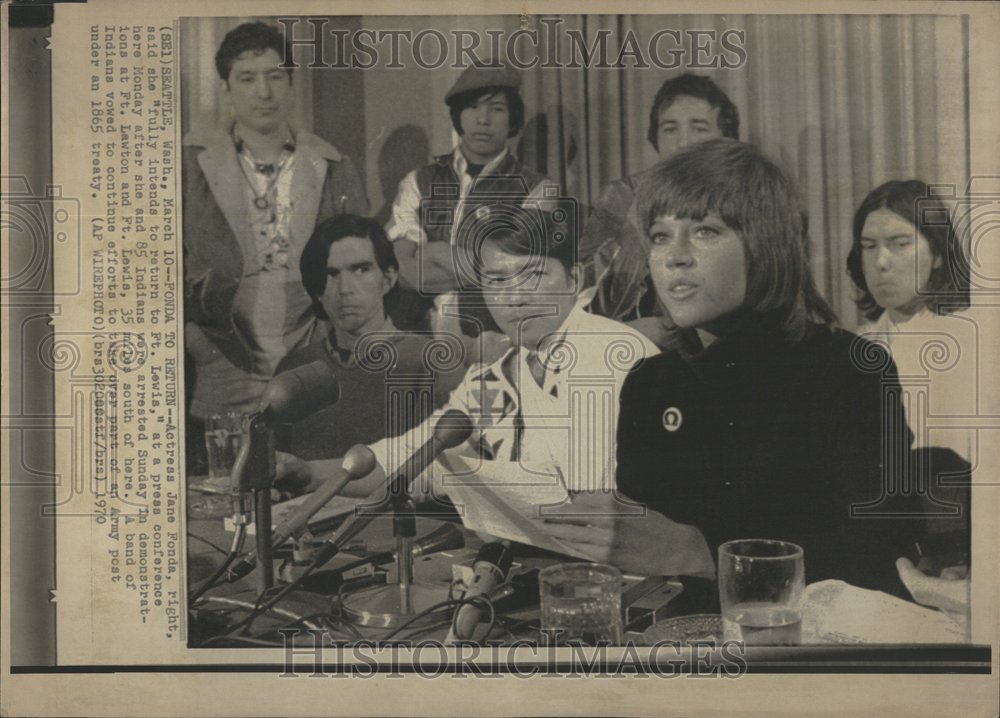 1970 Press Photo Jane Fonda American Film Actress - RRV48727- Historic Images