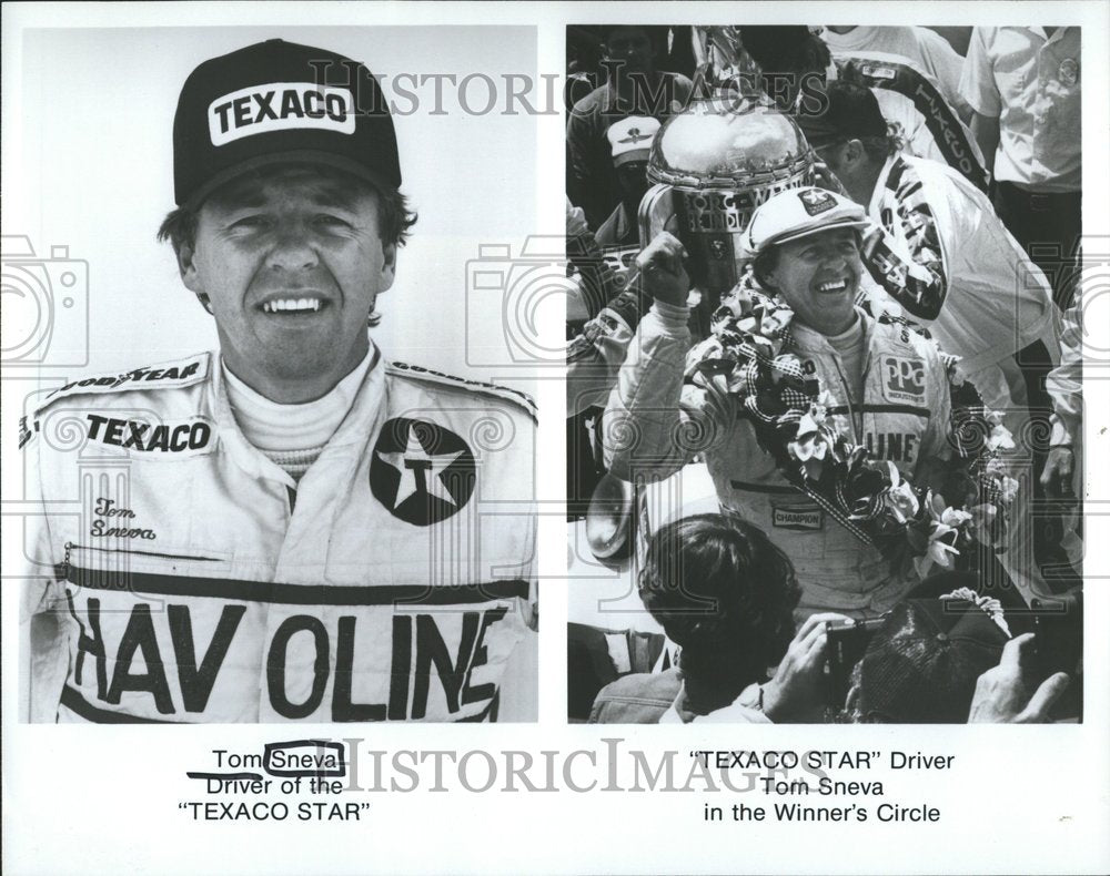 1984 Press Photo Tom Sneva Driver Texaco Star Circle - RRV53135- Historic Images