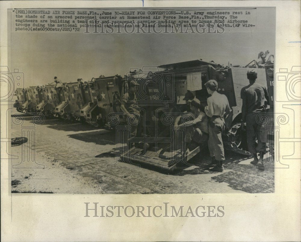 1972 Press Photo Homestead Air Force US Army engineers - RRV57953