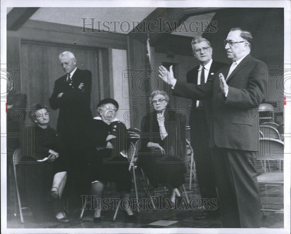 1956 Press Photo Albert Cobo Michigan Campaign - RRV59085