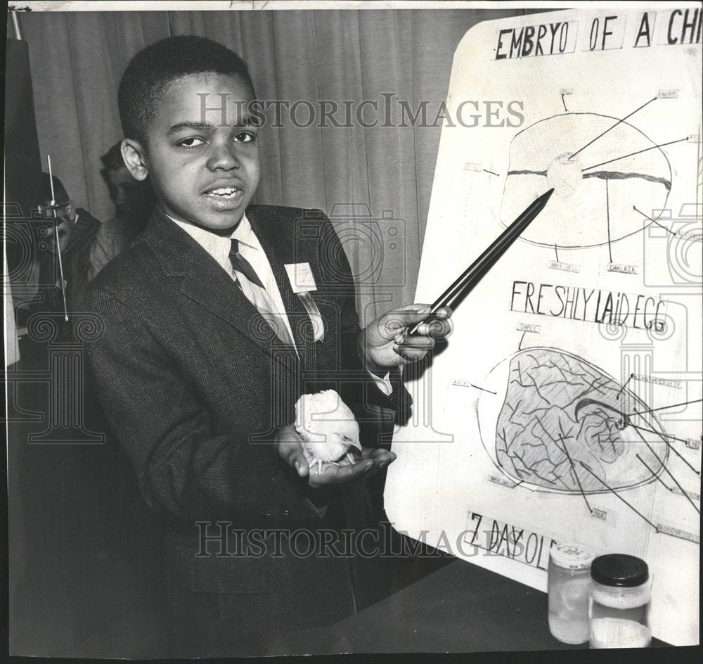 1960 Press Photo Willard School Floyd Johnson Student - RRV59269- Historic Images