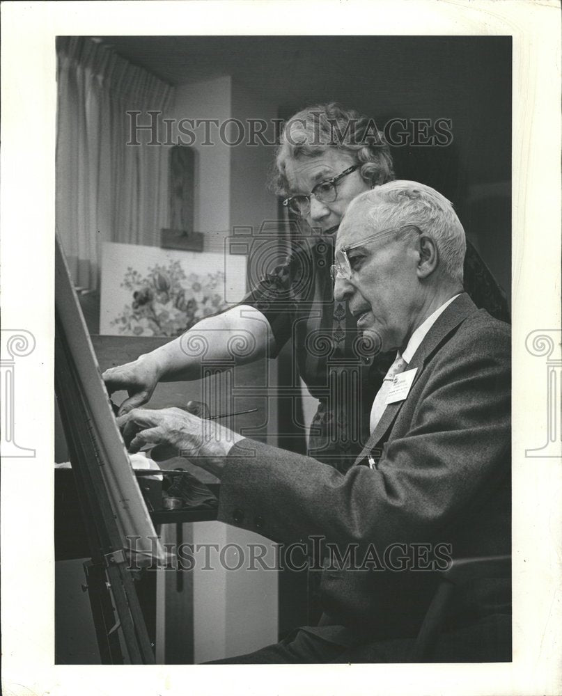 1964 Press Photo Emil Neiglick Florence Uchtman Artists - RRV64377- Historic Images