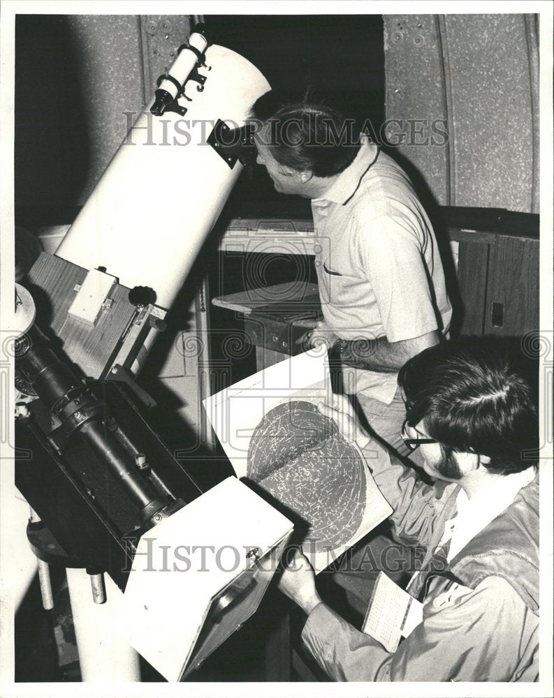 1985 Press Photo Naperville Astronomical Society - RRV64465- Historic Images