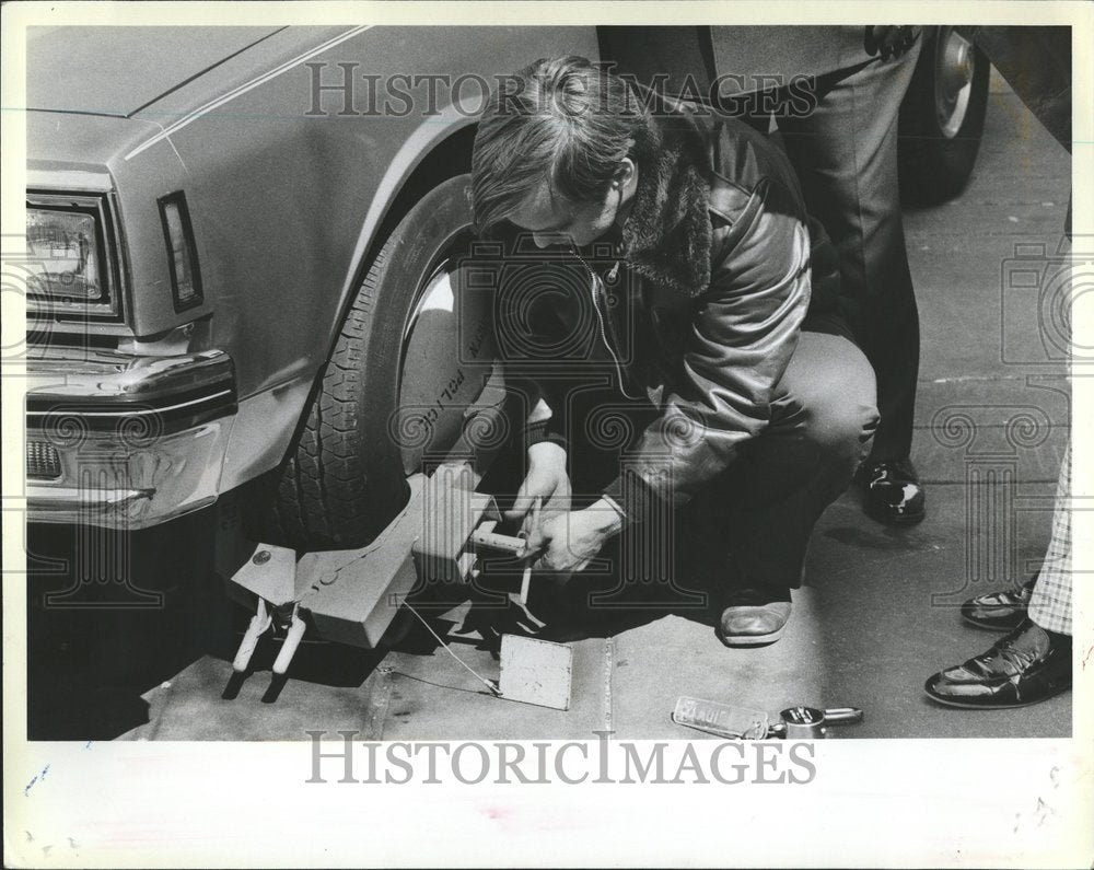 1983 Press Photo Denver Boot John McLaren Berwyn Police - RRV65973- Historic Images