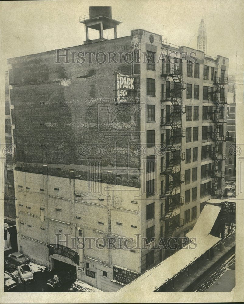 1955 Press Photo Building Northeast corner Clark Lake - RRV68715- Historic Images