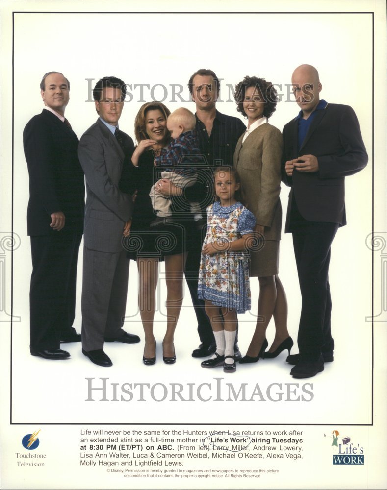 Press Photo Life's Work television TV show cast shot - RRV69355