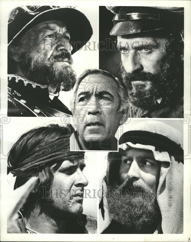 1977 Press Photo Ten Who Dared TV program Anthony Quinn - RRV70705- Historic Images