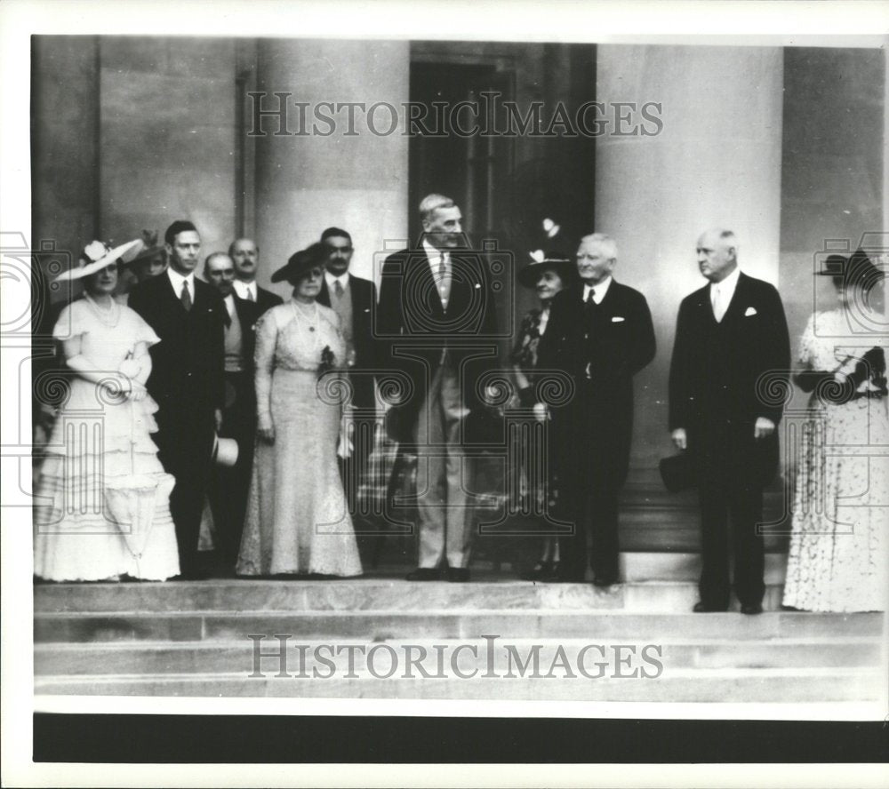 1939 Press Photo Queen Elizabeth, King George - Historic Images