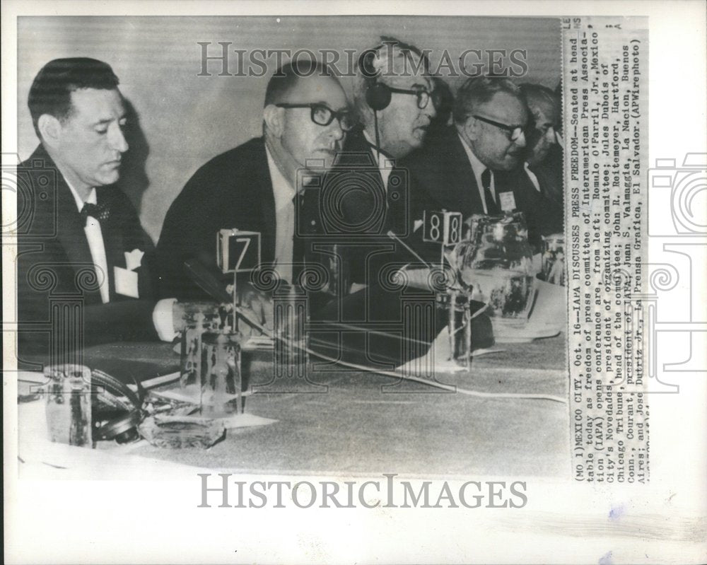 1964 Press Photo Press Committee Interamerica Head - RRV96977