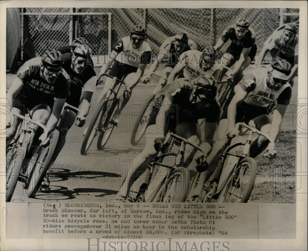 1964 Press Photo Little 500 National Bicycle Race - RRW05603- Historic Images