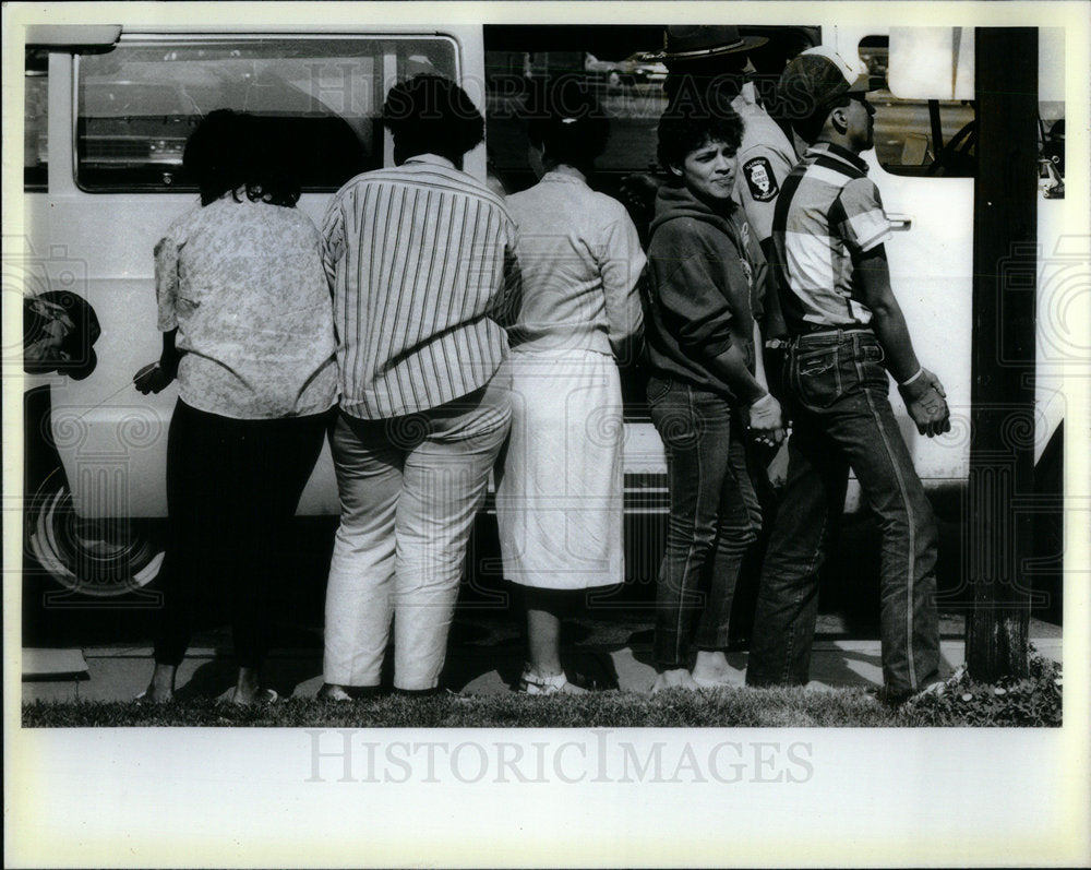 1987 Press Photo Narcotics Raids State Police Hdqtrs - RRX00839- Historic Images