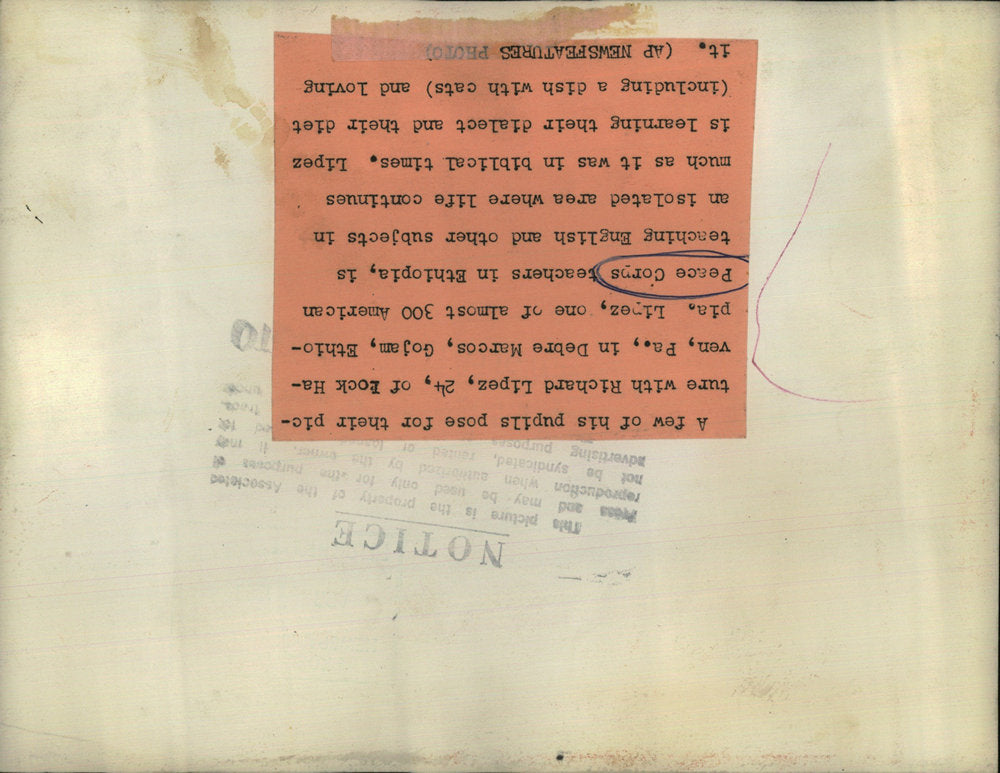 Press Photo Richard Lipez Marcos Gojam Ethiopia Haven - RRX00891