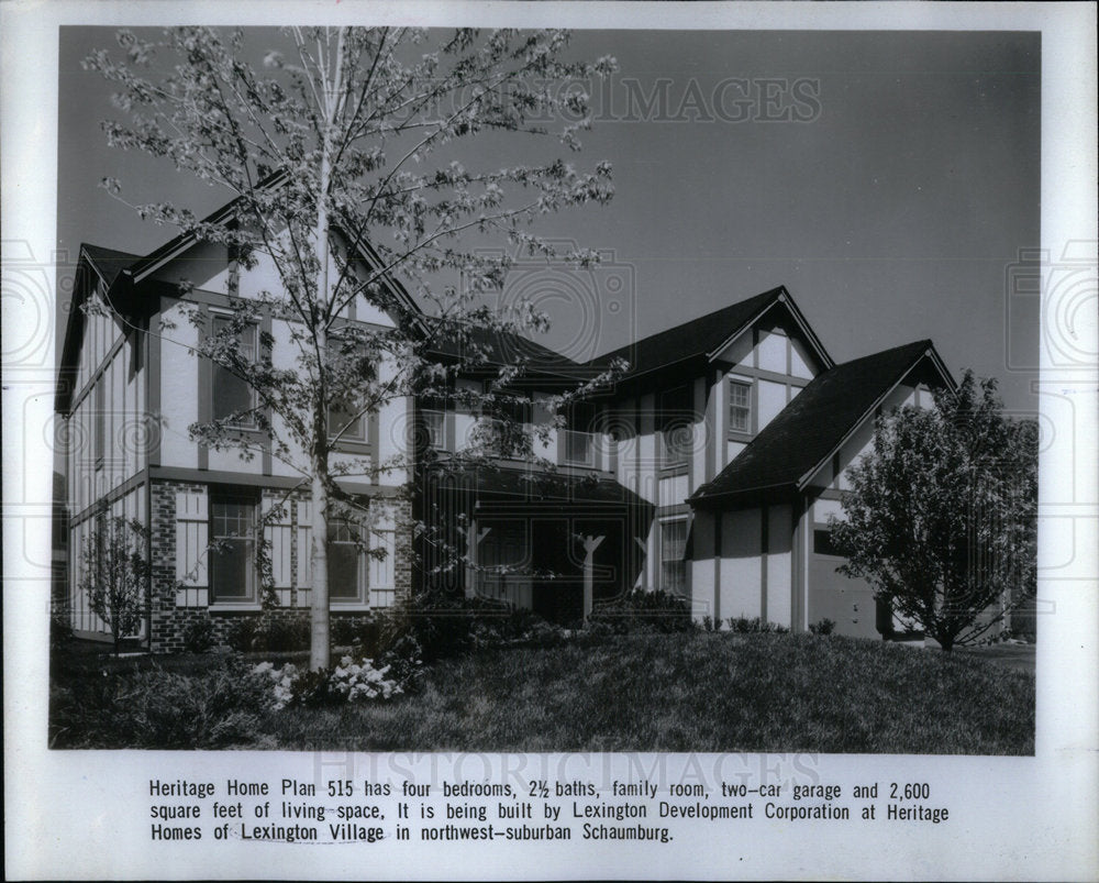 1980 Press Photo Lexington Village Heritage Home Plan - RRX01249- Historic Images