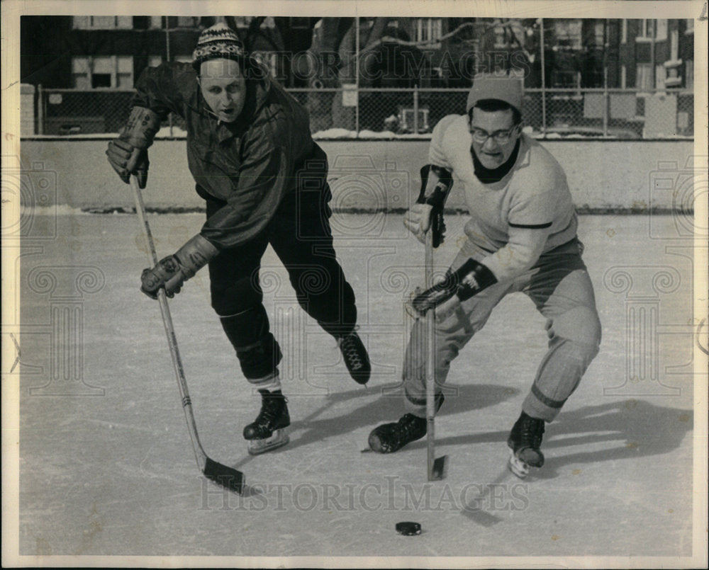 1965 Press Photo Priests Play Hockey - RRX01767- Historic Images