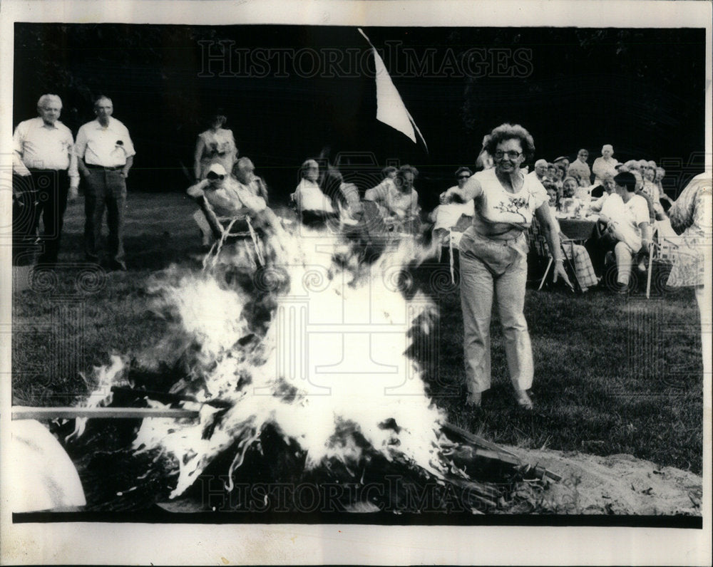 1987 Press Photo Chicago Burn Out Crime Night - RRX02621- Historic Images