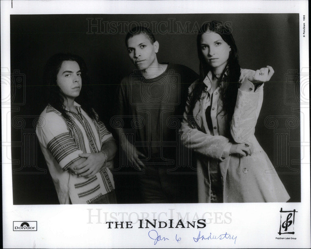 1994 Press Photo Music Group The Indians - RRX03037- Historic Images