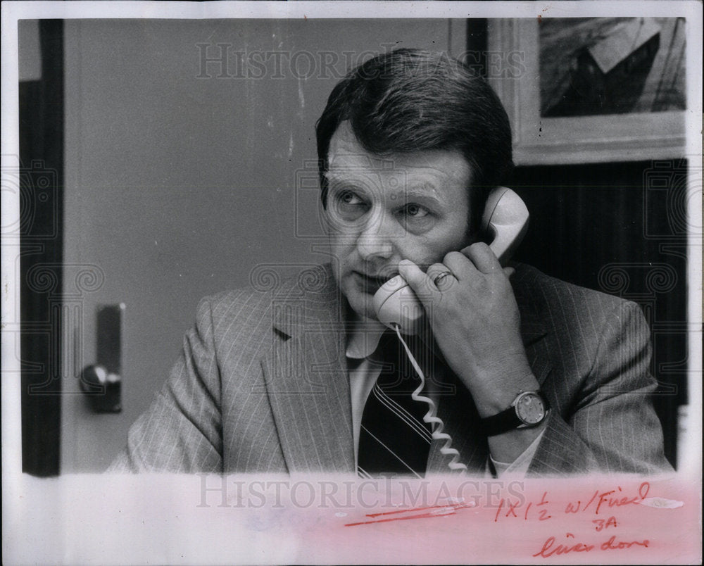 1978 Press Photo Don Sheldon Walled Lake School Admin - RRX03119- Historic Images