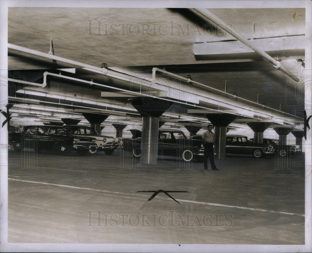 1959 Press Photo Cobo Parking Garage Detroit Michigan - RRX03515- Historic Images